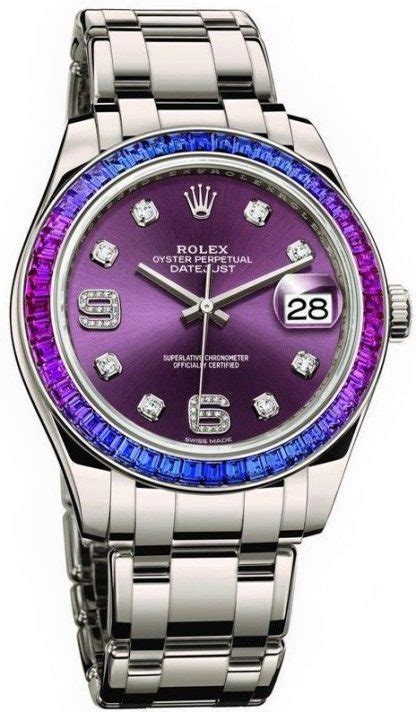 purple dial rolex watch|rolex datejust purple face.